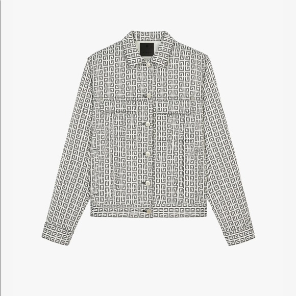 Givenchy 4G jacquard White denim jacket